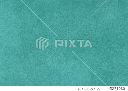 turquoise matt suede fabric closeup Velvet texture 45271080