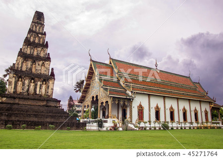 Ancient Pagoda at Cham Thewi Temple 45271764