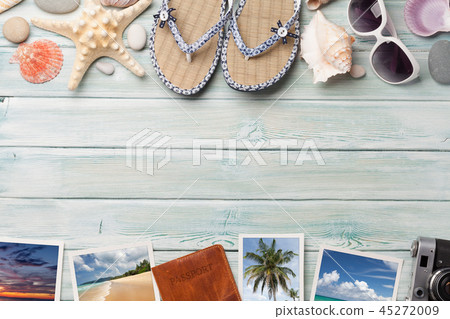 Travel vacation table concept Travel vacation table concept 45272009