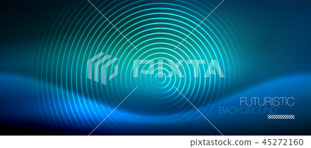 Neon glowing circles background Neon glowing circles background 45272160