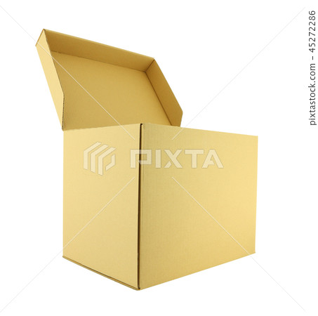 Side cardboard cover opened paper box Side cardboard cover opened paper box 45272286