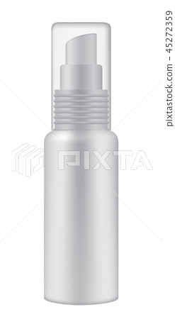 Cosmetic bottle on white background 45272359