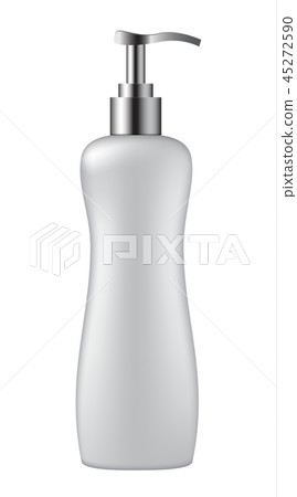 Cosmetic bottle on white background 45272590