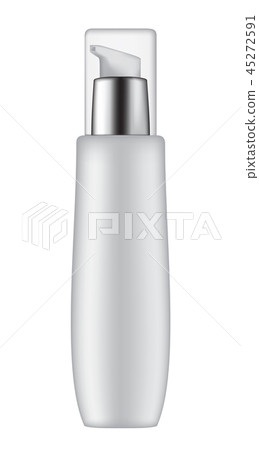 Cosmetic bottle on white background 45272591