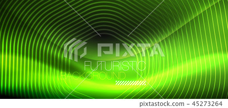 Neon glowing lines, magic energy space light concept, abstract background wallpaper design Neon glowing lines, magic energy space light concept, abstract background wallpaper design 45273264
