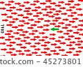 Red arrows and green on opposite direction 45273801
