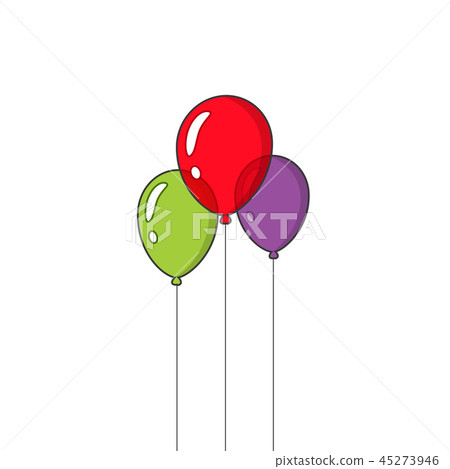 Festive balloons flying vector isolated on white background Festive balloons flying vector isolated on white background 45273946