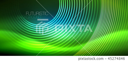 Neon glowing circles background Neon glowing circles background 45274846