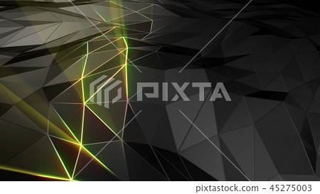 3D rendering abstract polygonal space low poly 3D rendering abstract polygonal space low poly 45275003