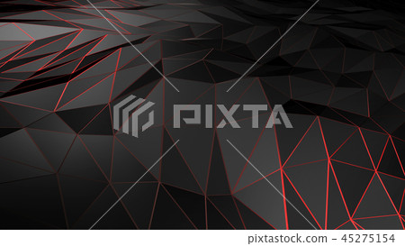 3D rendering abstract polygonal space low poly 3D rendering abstract polygonal space low poly 45275154