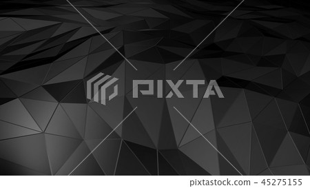 3D rendering abstract polygonal space low poly 45275155