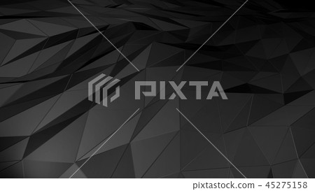 3D rendering abstract polygonal space low poly 3D rendering abstract polygonal space low poly 45275158