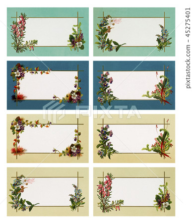 Vintage compliments card. Set 1. 45275401