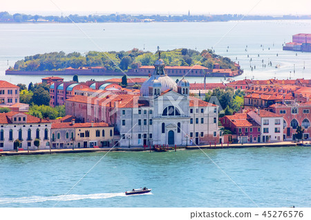 Le Zitelle Church in Venice, view from the Campanile in Piazza San Marco 45276576