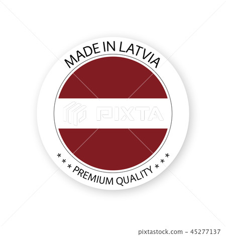 Modern vector Made in Latvia label Modern vector Made in Latvia label 45277137