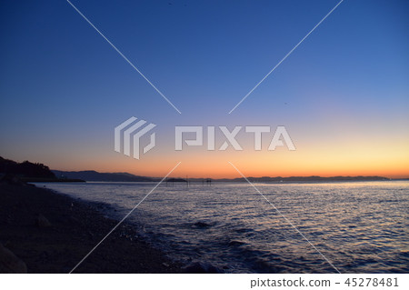 Nishiura coast where the morning sun rises 45278481