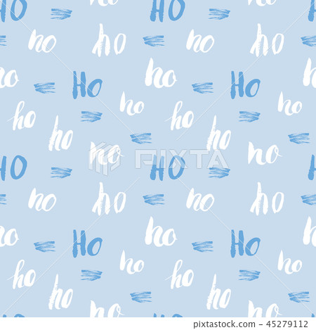 New Year and Christmas seamless pattern Vector 45279112