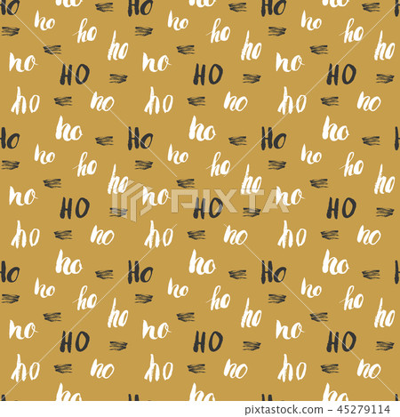 New Year and Christmas seamless pattern Vector 45279114
