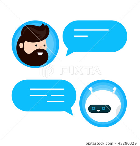 Cute smiling chat bot is written off Cute smiling chat bot is written off 45280329