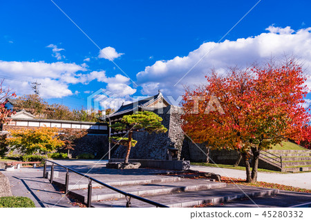 《Nagano Prefecture》Komoro Castle Ruins Otemon Autumn Leaves 45280332