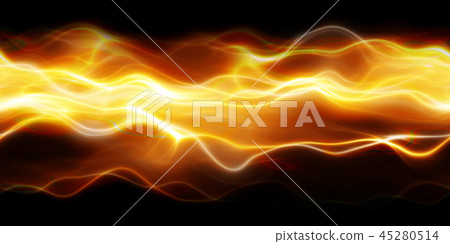 鮮豔細緻的科技數位光束紋理背景（無縫接圖，高解析度 3D CG 渲染∕著色插圖） 45280514