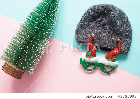 Christmas concept with ornaments and party Christmas concept with ornaments and party 45280995