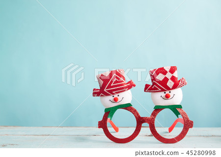 Christmas fashion party accessory on pastel colour 45280998