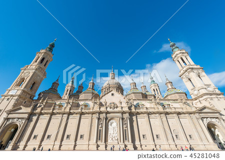A beautiful view of Zaragoza, in Spain A beautiful view of Zaragoza, in Spain 45281048
