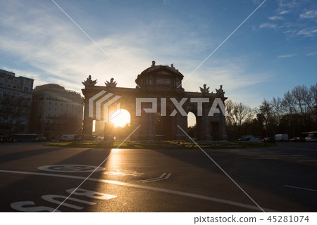 Puerta de Alcala  in Madrid, Spain. 45281074