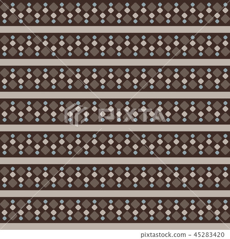 Fair Isle seamless pattern with rows of pebbles Fair Isle seamless pattern with rows of pebbles 45283420