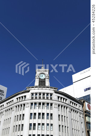 東京都市風景東京銀座市視圖看法 東京都市風景東京銀座市視圖看法 45284226