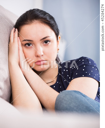 Young disappointed girl Young disappointed girl 45284274