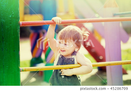 two-year child at playground 45286709