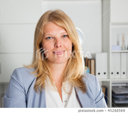 Business lady with positive look Business lady with positive look 45288569