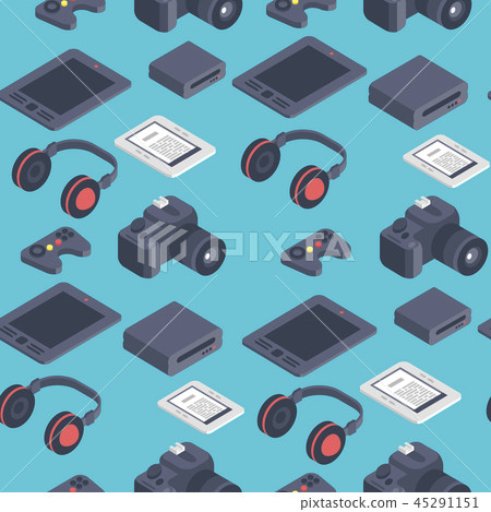 Technology isometric gadgets vector computer... - Stock Illustration ...