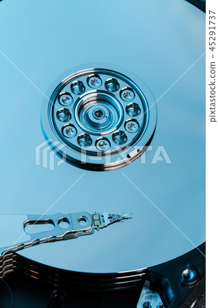 Disassembled hard drive from the computer, hdd 45291737
