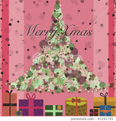 Christmas tree and lots of presents 45291745
