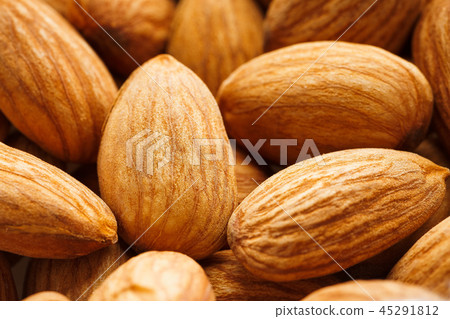 Almond. Almonds macro. Almonds background. Almond. Almonds macro. Almonds background. 45291812