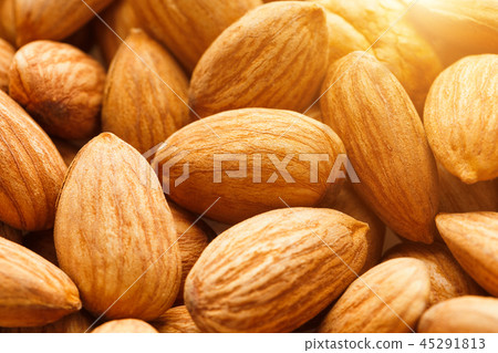 Almond. Almonds macro. Almonds background. Almond. Almonds macro. Almonds background. 45291813