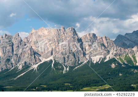 Mountain Scene in the Italian Dolomites 45292229