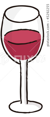 Illustration material of red wine 45292255