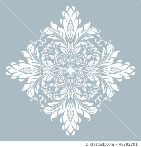 Damask graphic ornament. Floral design element. 45292701