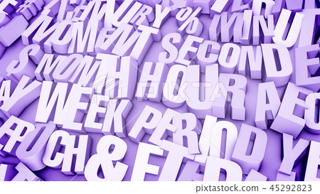 Busted Letters in Light Violet Backdrop Busted Letters in Light Violet Backdrop 45292823