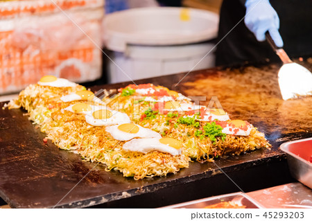 Okonomiyaki at the fair Okonomiyaki at the fair 45293203