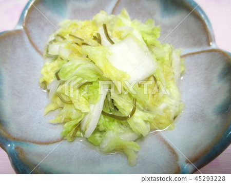 Pickled homemade Chinese cabbage Pickled homemade Chinese cabbage 45293228