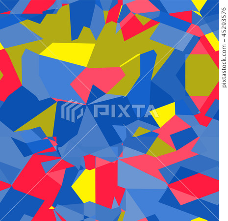 Colorful seamless pattern with chaotic geometric shapes 45293576