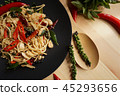 spaghetti spicy chicken thai pad ki mao 45293656