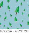 seamless background with christmas tree design 45293793
