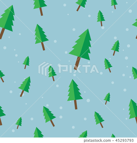 seamless background with christmas tree design - Stock Illustration ...