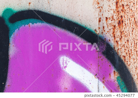 Abstract colorful graffiti fragment Abstract colorful graffiti fragment 45294077